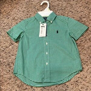 Toddler Ralph Lauren Gingham Button Down Polo
